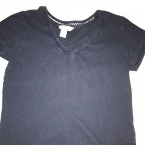 Nautica Navy blue V neck T shirt.